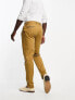 Noak slim premium cotton twill chino trousers in tobacco brown W26 L30 - фото #4