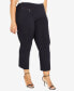 ფოტო #2 პროდუქტის Plus Size Super Stretch Zip Petite Length Pant