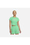 Фото #1 товара Футболка укороченная женская Nike Sportswear зеленая из хлопка