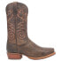 Dan Post Boots Richland Embroidered Square Toe Cowboy Mens Brown Casual Boots D
