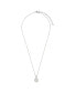 Фото #2 товара Sterling Forever cubic Zirconia Genuine Mother of Pearl Brae Pendant Necklace