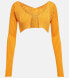 JACQUEMUS 302191 La Maille Pralù cropped cardigan Orange Size 46