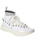 Фото #1 товара Valentino Knit & Leather Sneaker Men's White 44