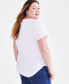 Фото #2 товара Блузка Graphic Print T-Shirt Style & Co plus Size, созданная для Macy's.