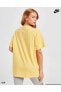 Фото #8 товара Sportswear Essential Sarı Oversize Kadın T-Shirt