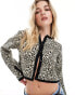 Фото #2 товара ASOS DESIGN crew neck cardigan in leopard print