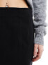 Фото #13 товара Miss Selfridge bengaline seam detail mini skirt in black