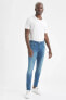 Фото #3 товара Carlo Skinny Fit Normal Bel Dar Paça Jean Pantolon