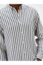 Slim Fit Gömlek Klasik Yaka Düğmeli Uzun Kollu