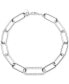 Crystal Pavé Open Link Chain Bracelet in Sterling Silver