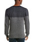 Фото #2 товара Kier + J Houndstooth Wool & Cashmere-Blend Sweater Men's Navy M