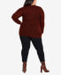 Фото #4 товара Plus Size Amber Boucle Cardigan Sweater