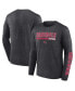 Men's Charcoal Arizona Cardinals Long Sleeve T-shirt Черный, L - фото #1