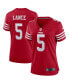 Фото #1 товара Women's Trey Lance Scarlet San Francisco 49ers Team Player Game Jersey
