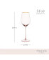Rose Crystal White Wine Glass, Set of 2
