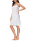 ფოტო #4 პროდუქტის Women's Printed Chemise Nightgown