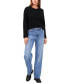 Women's Crewneck Long-Sleeve Cable-Knit Sweater