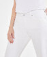 Фото #3 товара Petite Bright White Mid-Rise Girlfriend Jeans, Created for Macy's