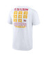 Men's White Kansas City Chiefs Eight-Time AFC West Division Champions T-shirt