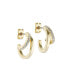 ფოტო #2 პროდუქტის HELIAS: Double Crystal Hoop Earrings For Women