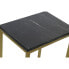 Set of 3 tables DKD Home Decor Black Golden 50 x 35 x 60 cm