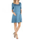 Фото #1 товара Soft Flare T-Shirt Maternity Dress with Pocket Detail