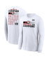 Фото #1 товара Men's White Kansas City Chiefs Super Bowl LVIII Champions Roster Long Sleeve T-shirt