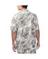 Men's Tan Washington Commanders Sand Washed Monstera Print Party Button-Up Shirt