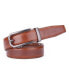 Фото #3 товара Men's Hollowed Masterwork Leather Ratchet Belt