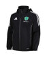 ფოტო #3 პროდუქტის Men's Black Seattle Sounders FC Tiro 24 Full-Zip Hoodie Rain Jacket