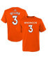 Big Boys Russell Wilson Orange Denver Broncos Mainliner Player Name and Number T-shirt