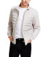 Фото #1 товара Men's Mixed-Media Quilted Full-Zip Bomber Jacket, Created for Macy's