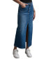 ფოტო #1 პროდუქტის Women's High-Rise Denim Maxi Skirt