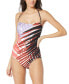 Women's Printed Bandaeu One-Piece Swimsuit