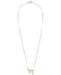 Фото #3 товара Wrapped diamond Bow Pendant Necklace (1/4 ct. t.w.) in 14k Yellow or Rose Gold, 17-3/4" + 2" extender, Created for Macy's