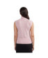 Фото #3 товара Women's Sleeveless Turtleneck Sweater with Braid Detail