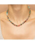 Фото #3 товара Olivia Sterling Silver Mixed Gemstone Multicolor Beaded Necklace