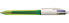 Фото #1 товара BIC 4Colours Fluo, Clip-on retractable pen, Green,White, Black,Blue,Red,Yellow, Plastic, 1.6 mm, 0.42 mm