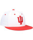 Фото #4 товара Men's White Indiana Hoosiers On-Field Baseball Fitted Hat