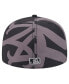 Men's Black New York Mets Logo Fracture 59FIFTY Fitted Hat