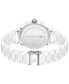 ფოტო #3 პროდუქტის Men's Le Croc White Ceramic Bracelet Watch 44mm