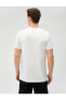 3sam10066hk 000 Beyaz Erkek Pamuk Jersey T-shirt