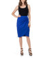 ფოტო #4 პროდუქტის Women's Elastic Waist Knee Length Pencil Skirt