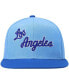 Фото #4 товара Men's Powder Blue, Royal Los Angeles Lakers Hardwood Classics Core Side Snapback Hat