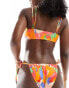 ASOS DESIGN mix and match tie side bikini bottom in vibrant abstract print VIBRANT ABSTRACT, 46 - фото #6