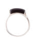 ფოტო #4 პროდუქტის Bar None Sterling Silver and Onyx Ring