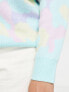 Simply Be animal print jumper in pastel blue