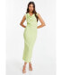 Women's Cowl Neck Midi Dress