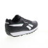 Фото #16 товара Reebok Rewind Run Mens Black Synthetic Lace Up Lifestyle Sneakers Shoes