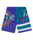 ფოტო #2 პროდუქტის Men's Purple, Turquoise Utah Jazz Jumbotron 3.0 Shorts